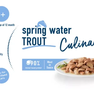 غذای پوچ گربه هپی کت 85 گرمی مدل Happy Cat MIS Culinary Spring-Water Trout